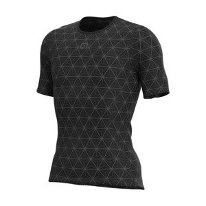 ALÉ Cyklistické tričko s krátkym rukávom - QUARK - čierna XL-2XL