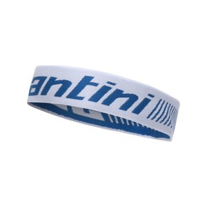 SANTINI Cyklistická čelenka - HEADBAND - biela/modrá