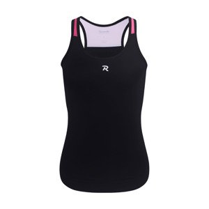 RIVANELLE BY HOLOKOLO Cyklistický dres bez rukávov - SPARK ELITE - čierna/ružová L
