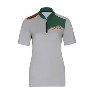 RIVANELLE BY HOLOKOLO Cyklistický dres s krátkym rukávom - ADVENTURE - šedá/zelená XL