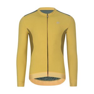 HOLOKOLO Cyklistická zateplená bunda - SPECIAL - žltá/zelená XL