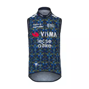 AGU Cyklistická vesta - TDF 2024 TEAM VISMA | LEASE A BIKE - modrá/žltá