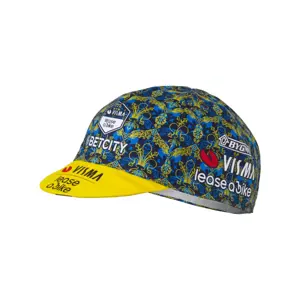 AGU Cyklistická čiapka - TDF 2024 TEAM VISMA | LEASE A BIKE - modrá/žltá