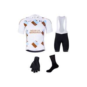 BONAVELO Cyklistický mega set - AG2R LA MONDIALE - čierna/viacfarebná/biela