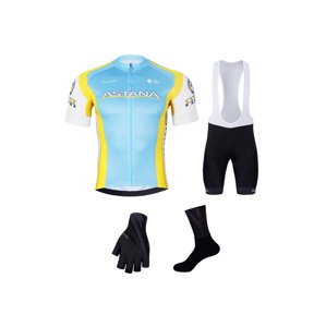 BONAVELO Cyklistický mega set - ASTANA - čierna/žltá/biela/modrá