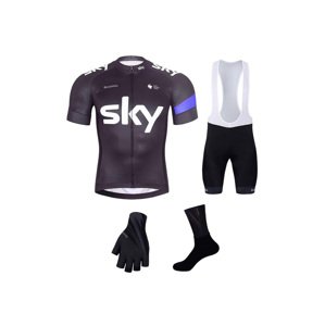BONAVELO Cyklistický mega set - SKY - biela/čierna