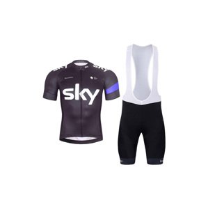 BONAVELO Cyklistický krátky dres a krátke nohavice - SKY - modrá/čierna