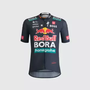 SPORTFUL Cyklistický dres s krátkym rukávom - RED BULL BORA - HANSGROHE KID - modrá 14Y