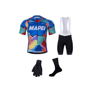 BONAVELO Cyklistický mega set - MAPEI - biela/modrá/čierna
