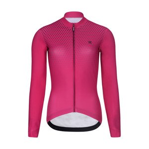RIVANELLE BY HOLOKOLO Cyklistický dres s dlhým rukávom zimný - STARLIGHT WINTER  - ružová 2XL