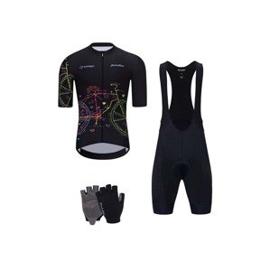 HOLOKOLO Cyklistický mega set - MAAPPI DARK - viacfarebná/čierna