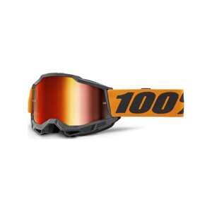 100% SPEEDLAB Cyklistické okuliare - ACCURI 2 - oranžová/čierna