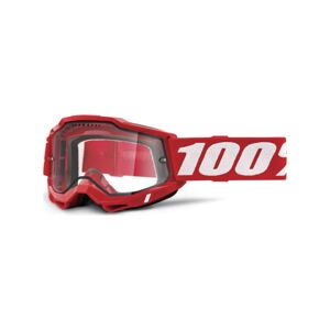 100% SPEEDLAB Cyklistické okuliare - ACCURI 2 ENDURO MTB - červená/biela