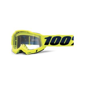 100% SPEEDLAB Cyklistické okuliare - ACCURI 2 JR - žltá/modrá