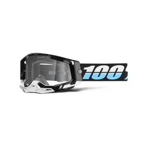 100% SPEEDLAB Cyklistické okuliare - RACECRAFT 2 - čierna/biela/svetlo modrá