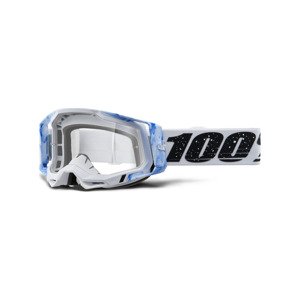 100% SPEEDLAB Cyklistické okuliare - RACECRAFT 2 - biela/modrá/čierna