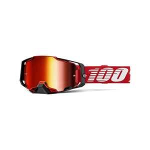 100% SPEEDLAB Cyklistické okuliare - ARMEGA - červená/biela