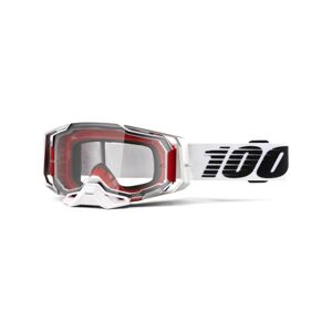 100% SPEEDLAB Cyklistické okuliare - ARMEGA - biela/čierna/červená