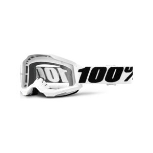 100% SPEEDLAB Cyklistické okuliare - STRATA 2 - biela/čierna