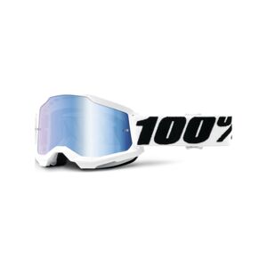 100% SPEEDLAB Cyklistické okuliare - STRATA 2 - biela/čierna