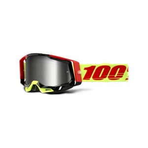 100% SPEEDLAB Cyklistické okuliare - RACECRAFT 2 - žltá/červená/strieborná
