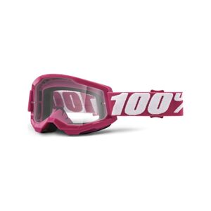 100% SPEEDLAB Cyklistické okuliare - STRATA 2 - ružová/biela