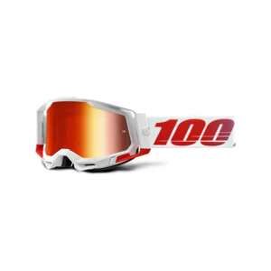 100% SPEEDLAB Cyklistické okuliare - RACECRAFT 2 - biela/červená