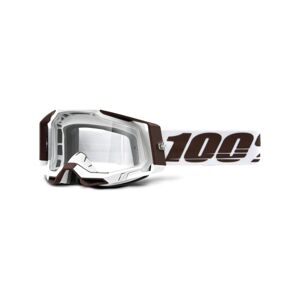 100% SPEEDLAB Cyklistické okuliare - RACECRAFT 2 - biela/hnedá