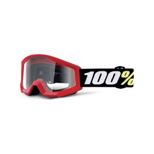 100% SPEEDLAB Cyklistické okuliare - STRATA MINI KID - čierna/biela/červená