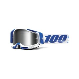 100% SPEEDLAB Cyklistické okuliare - RACECRAFT 2 - biela/modrá/strieborná