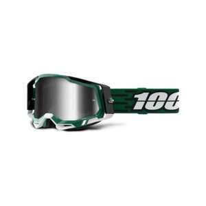 100% SPEEDLAB Cyklistické okuliare - RACECRAFT 2 - zelená/biela/strieborná