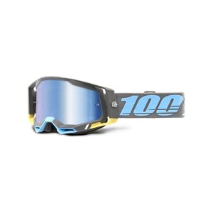 100% SPEEDLAB Cyklistické okuliare - RACECRAFT 2 - šedá/modrá/žltá