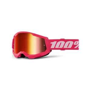 100% SPEEDLAB Cyklistické okuliare - STRATA 2 - ružová/biela/červená