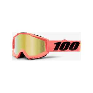 100% SPEEDLAB Cyklistické okuliare - ACCURI - ružová/čierna/zlatá