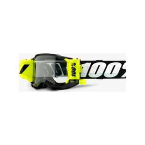 100% SPEEDLAB Cyklistické okuliare - ACCURI 2 JR FORECAST - čierna/biela/žltá