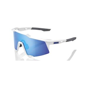 100% SPEEDLAB Cyklistické okuliare - SPEEDCRAFT - biela/šedá/modrá