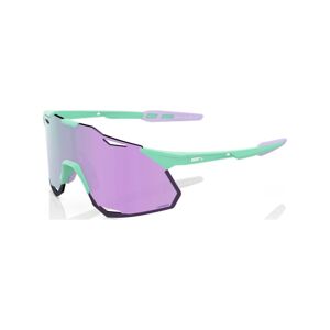 100% SPEEDLAB Cyklistické okuliare - HYPERCRAFT XS - fialová/svetlo zelená