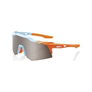 100% SPEEDLAB Cyklistické okuliare - SPEEDCRAFT XS - svetlo modrá/oranžová