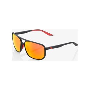 100% SPEEDLAB Cyklistické okuliare - KONNOR AVIATOR SQUARE - čierna/červená
