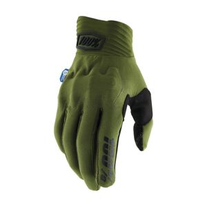 100% SPEEDLAB Cyklistické rukavice dlhoprsté - COGNITO SMART SHOCK - zelená