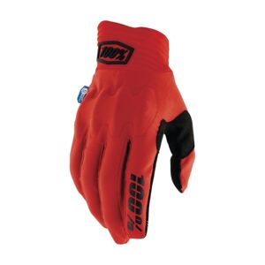 100% SPEEDLAB Cyklistické rukavice dlhoprsté - COGNITO SMART SHOCK - červená XL