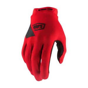 100% SPEEDLAB Cyklistické rukavice dlhoprsté - RIDECAMP JR - červená L