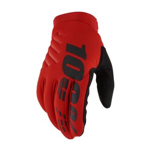 100% SPEEDLAB Cyklistické rukavice dlhoprsté - BRISKER - červená 2XL