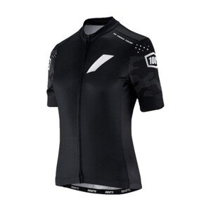 100% SPEEDLAB Cyklistický dres s krátkym rukávom - EXCEEDA W - čierna/šedá
