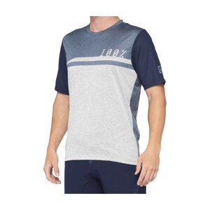 100% SPEEDLAB Cyklistický dres s krátkym rukávom - AIRMATIC - modrá/šedá XL