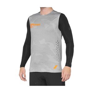 100% SPEEDLAB Cyklistický dres s dlhým rukávom letný - R-CORE CONCEPT - šedá M