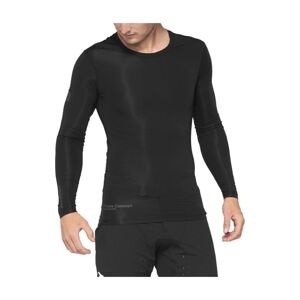100% SPEEDLAB Cyklistický dres s dlhým rukávom letný - R-CORE CONCEPT - čierna M