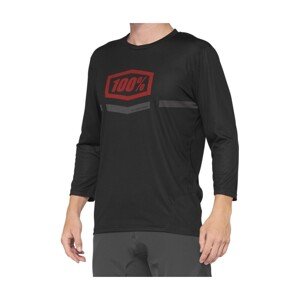 100% SPEEDLAB dres s 3/4 rukávom - AIRMATIC - čierna/červená XL