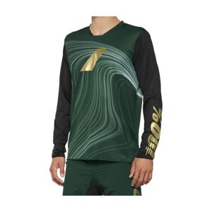 100% SPEEDLAB Cyklistický dres s dlhým rukávom letný - R-CORE-X LE - zelená XL