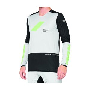 100% SPEEDLAB Cyklistický dres s dlhým rukávom letný - R-CORE X - šedá/čierna L
